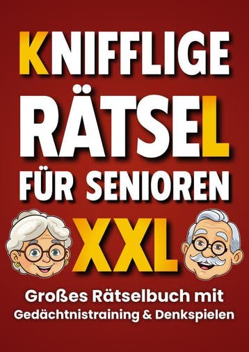 Knifflige Rätsel Für Senioren: Gedächtnistraining Und Denksp, Ophalen of Verzenden, Nieuw, Seniorensache Verlag