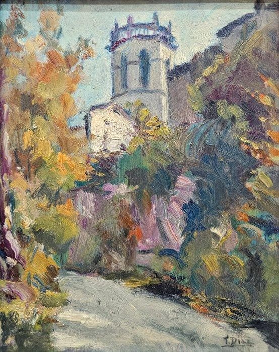 Francisco Diaz Sanchez (1912-?) - Spring In El Born, Antiek en Kunst, Kunst | Schilderijen | Klassiek