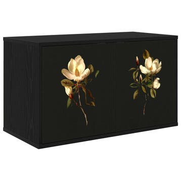 vidaXL Wandgemonteerd tv-meubel BREMEN 69 x 33 x 40 cm Zwart, Minder dan 50 cm, Verzenden, Nieuw, Minder dan 100 cm