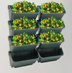 8x Wandgemonteerde Verticale Plantenbak Binnenen Buiten Afvo, Tuin en Terras, Verzenden, Nieuw