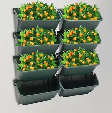 8x Wandgemonteerde Verticale Plantenbak Binnenen Buiten Afvo, Verzenden, Nieuw