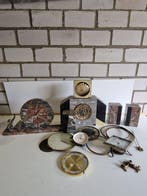 Tafelklok - Antiek Glas, Brons, Hout - 1950-1960 - Partij, Antiek en Kunst, Antiek | Klokken