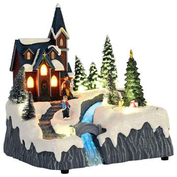 vidaXL Kerstdorp Decoratie 20,5 x 17 x 21 cm Kunststof, Verzenden, Nieuw