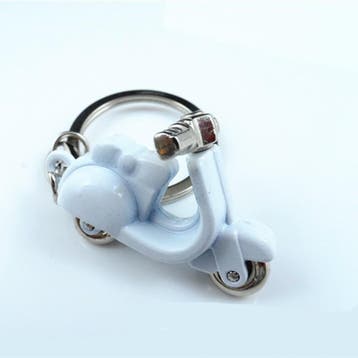 Sleutelhanger Scooter Wit (Sleutelhangers, Accessoires), Verzenden, Nieuw