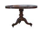 Tafel - Mahonie - Ronde Zeiltafel - Hoogte: 80 cm