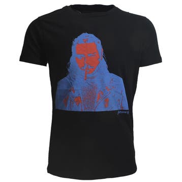 Post Malone Stoney Red Blue Photo T-Shirt, Verzenden, Nieuw