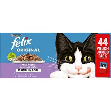 Felix Original Mix Selectie in Gelei - 88 x 85 g, Verzenden, Nieuw