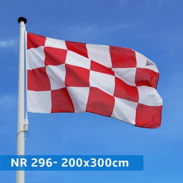 NR 296: Vlag Noord-Brabant 200x300cm premium, Nieuw