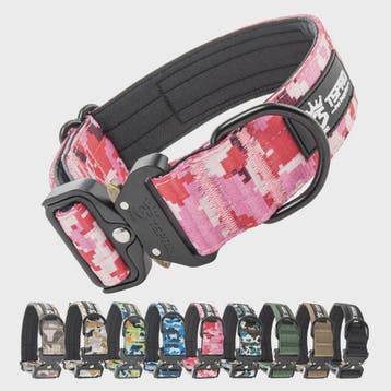 TSPRO Tactische Hondenhalsband Heavy Duty met Metalen Gesp -, Dieren en Toebehoren, Verzenden, Nieuw