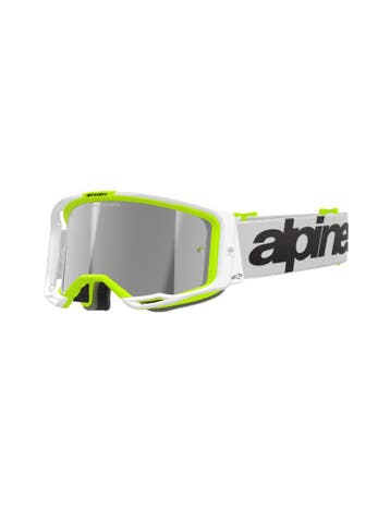 Alpinestars Vision 8 Wordmark Crossbril Wit / Fluor Geel (Le, Ophalen of Verzenden, Nieuw