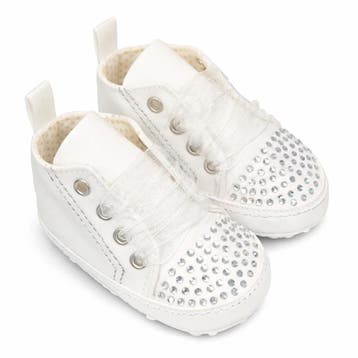 EMC baby meisjes schoen wit glitter - Schoenmaat 18 (6-9, Kleding | Dames, Ophalen of Verzenden, Nieuw