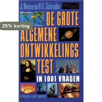 De grote algemene-ontwikkelingstest - J. Hesse 9789035124363, Verzenden, Gelezen, J. Hesse