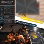 Stokparasol - Parasol - 125x205 cm - Tuinparasol - LED - Ant, Verzenden, Zo goed als nieuw