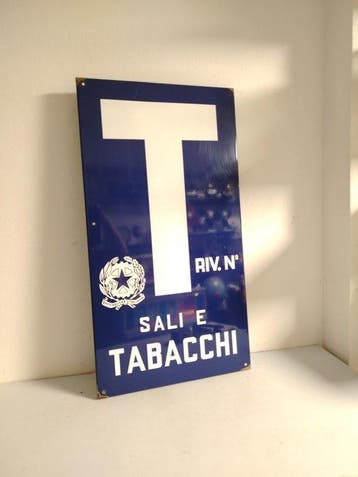 Emaille bord - Sali e Tabacchi Riv. N. - Republiek van
