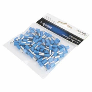 100 Delig Adereindhuls Set - Kabelschoen Pen - Blauw - 2.5mm, Auto-onderdelen, Ophalen of Verzenden, Nieuw, Universele onderdelen