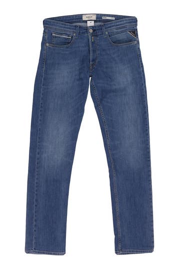 Replay Broek in maat W32 L34 Blauw, Kleding | Heren, Verzenden, Gedragen, Blauw, Replay