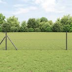 vidaXL Kettenschakelhek Grijs, Tuin en Terras, Verzenden, Nieuw, IJzer