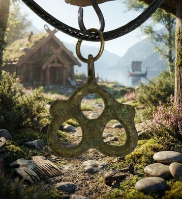 Viking periode Brons hanger. In uitstekende staat. (Zonder