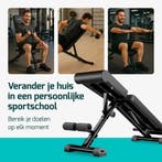 2dekans | FITAGE Fitnessbank - Fitness Halterbank tot 300KG, Ophalen of Verzenden, Zo goed als nieuw