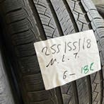 2 x Michelin 255-55-18 Zomerbanden 6mm, Auto-onderdelen, Banden en Velgen, 18 inch, Gebruikt, 255 mm, Ophalen of Verzenden