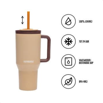 Kambukka Rio Tumbler 950ml Almond Dream, Nieuw