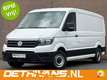 Volkswagen Crafter 2.0TDI 140PK L3H2 / Carplay / Cruisecontr, Stof, Gebruikt, Zwart, Volkswagen