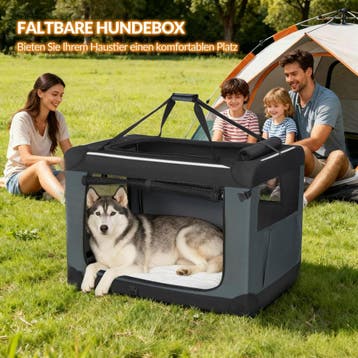 Reisbench hond - Draagtas hond - Transportbox - 61x63x63 cm, Verzenden, Zo goed als nieuw