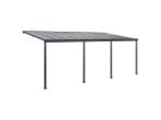 Veiling - Terrasdak / Overkapping - Borneo - 6 x 3 m - Grijs, Nieuw