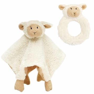 Lammy het lammetje baby cadeau set - rammelaar - tuttel, Verzenden, Nieuw