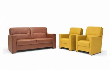 Purmerend Fauteuil - Rug: Hoog - fauteuils - Geel, Huis en Inrichting, Stoelen, Nieuw, Stof