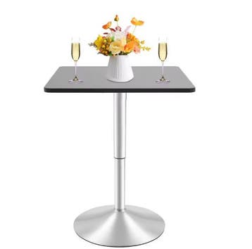 Verstelbare Vierkante Bartafel – 360° Draaibaar Design Zilve, Verzenden, Nieuw