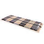 vidaXL Lattenbodem met 42 latten 7 zones 80x200 cm, Eenpersoons, Bruin, Verzenden, Nieuw