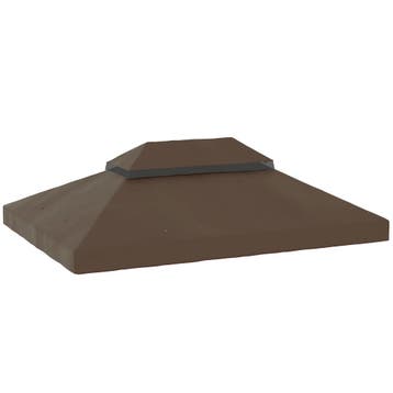Hoes Voor Tuinpaviljoen 3x4 M, 2-laags, Gemaakt Van Oxford-s, Verzenden