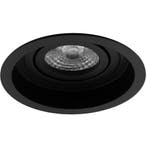 GU10 Inbouwspot Set - Mat Zwart - Inbouw Rond - Verdiept -, Metaal of Aluminium, Nieuw, Ophalen of Verzenden, Led