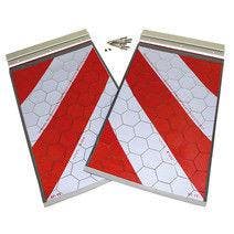 Laadklepvlaggen Rood/Wit Reflecterend 250x400 mm - Set, Verzenden, Nieuw