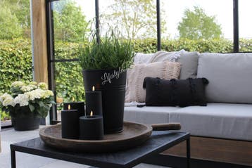 Outdoor LED kaars Black 10 x 10 cm, Ophalen of Verzenden, Nieuw
