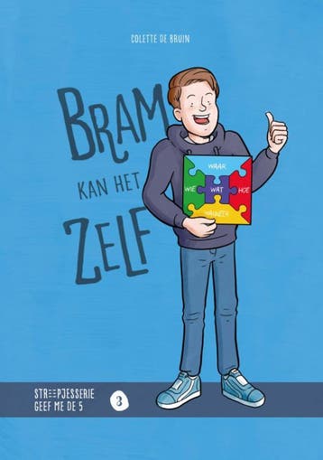 Bram kan het zelf / Streepjesserie Geef me de 5 / 3, Verzenden, Zo goed als nieuw, Colette de Bruin