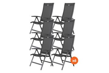 Set van 6 - Hartman Salvatore verstelbare stoel, Tuin en Terras, Verzenden, Nieuw, Overige materialen