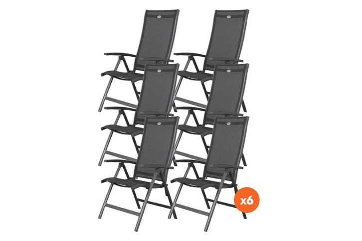 Set van 6 - Hartman Salvatore verstelbare stoel, Tuin en Terras, Tuinsets en Loungesets, Nieuw, Overige materialen, Verzenden