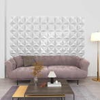 vidaXL Wandpanelen 48 pcs Origami Wit 50 x 50 cm XPS Schuim, Doe-het-zelf en Verbouw, Platen en Panelen, Verzenden, Nieuw
