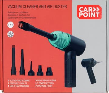 Carpoint Oplaadbare Stofzuiger en Luchtblazer, Ophalen of Verzenden, Zo goed als nieuw