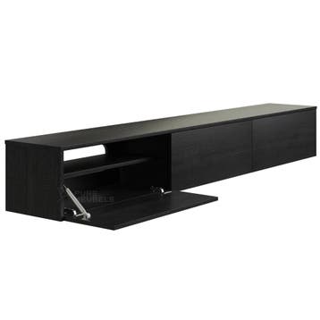 Madera Tv-meubel 240 x 38 x 33 cm - Zwart, Ophalen of Verzenden, Nieuw
