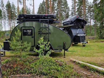 Herocamper Ranger The Columbus Hunter green / Dark grey, Tot en met 2, 750 - 1000 kg, Imperial, Lengtebed