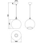 LED Hanglamp - Trion Dini - E27 Fitting - Rond - Mat Goud -, Ophalen of Verzenden, Nieuw, Metaal