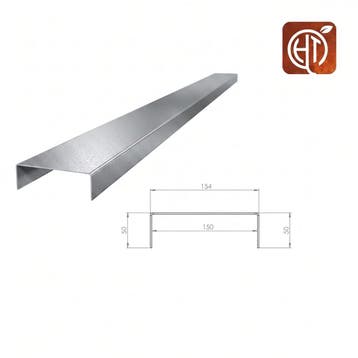 Verzinkt staal u-profiel 100x15,4x5cm, Overige materialen, 100 tot 200 cm, Nieuw, Minder dan 25 cm