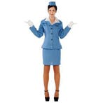 Stewardess kostuum - blauw, Verzenden, Nieuw, Feestartikel