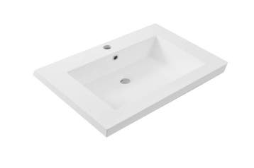 Vision losse kunstmarmer wastafel 60x47 wit, Verzenden, Nieuw