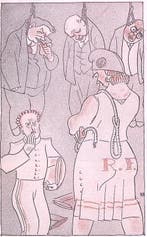 Franse politiek in 1933 op spotprent (lijst optie, Lithos), Verzenden