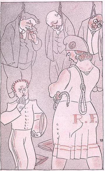 Franse politiek in 1933 op spotprent (lijst optie, Lithos), Antiek en Kunst, Kunst | Litho's en Zeefdrukken, Verzenden