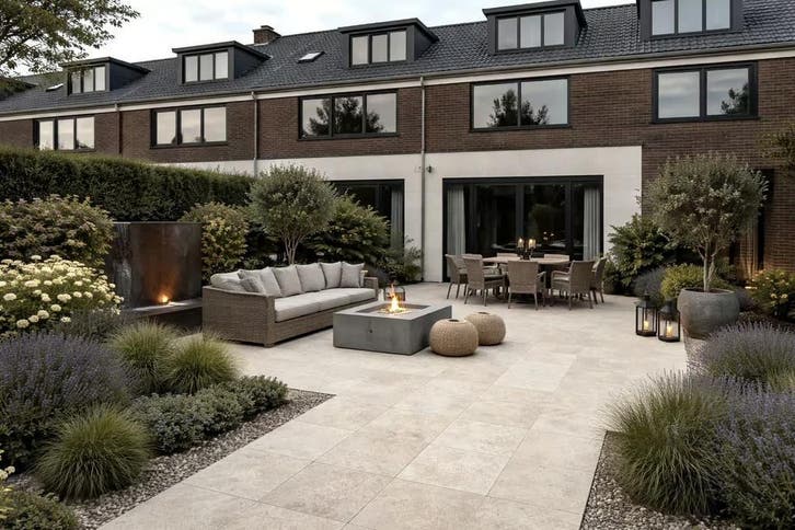NIEUW Keramische tuintegel Ultra Geostone Ivory 60x60x3cm, Tuin en Terras, Tegels en Klinkers, 10 m² of meer, Nieuw, Keramiek